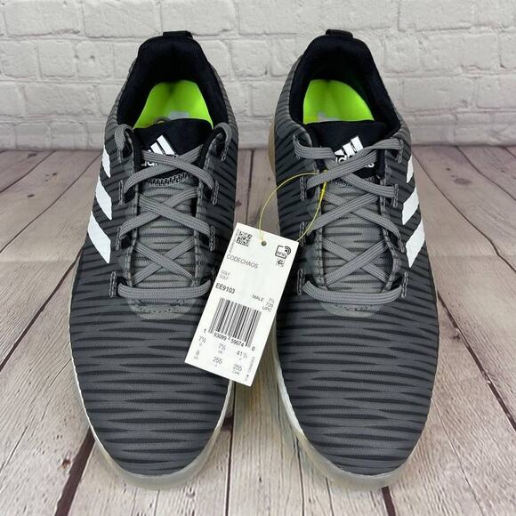 Adidas Boost CodeChaos Grey Black Spikeless Golf Shoes Mens Size 8 (EE9103) - Picture 7 of 11